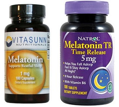 Sleep well with melatonin capsules